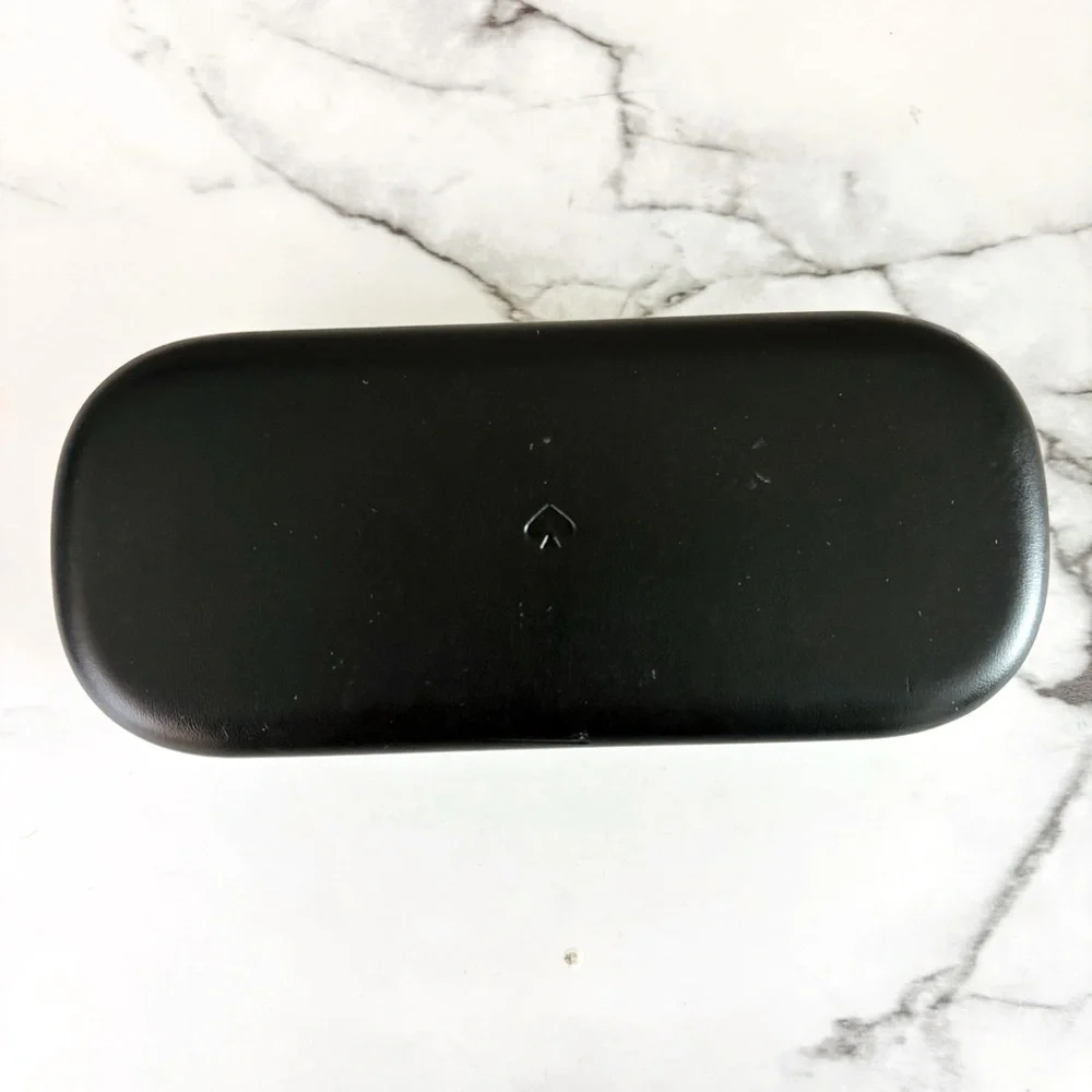 Kate Spade Vibrant‎ Green Black Eyeglass Sunglasses Glasses Protective Case